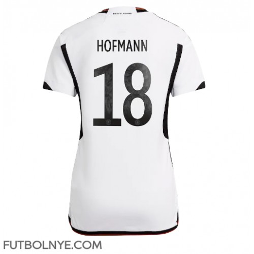 Camiseta Alemania Jonas Hofmann #18 Primera Equipación para mujer Mundial 2022 manga corta